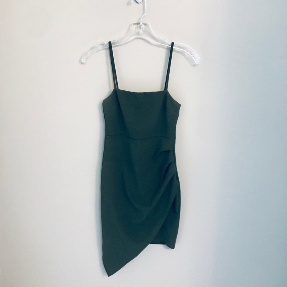 Olive Green Mini Dress